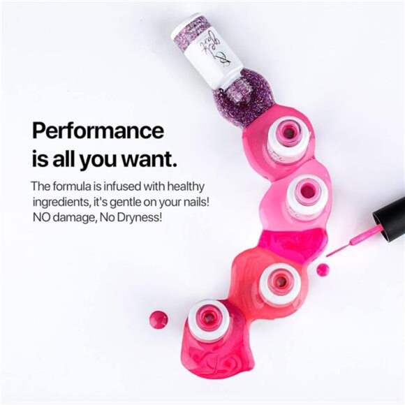 Cosmetics Gel Liner Nail Art Set of 36 Beyond Pink Colors Series for Swirl - Picture 3 of 7